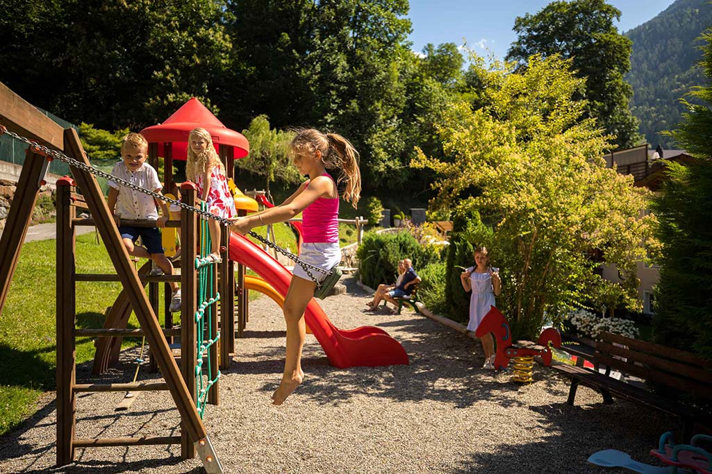 Quellenhof Resort per bambini vicino Merano, parco giochi