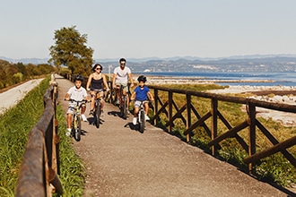 Friuli mare per bambini, gite in bici
