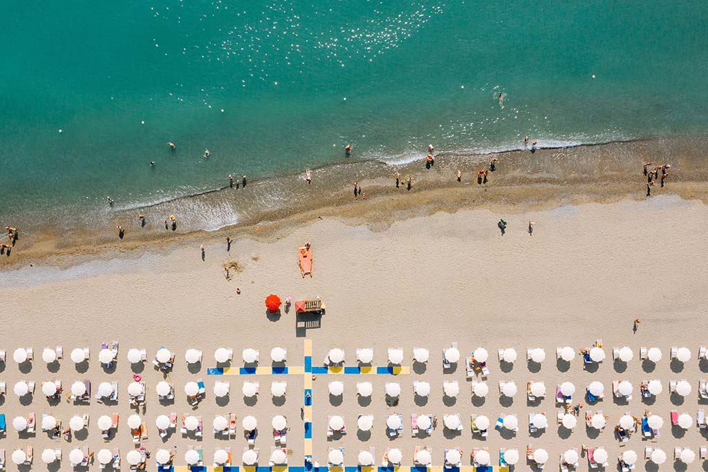 Valtur Calabria Otium Resort per bambini vicino Sibari, la spiaggia dall'alto