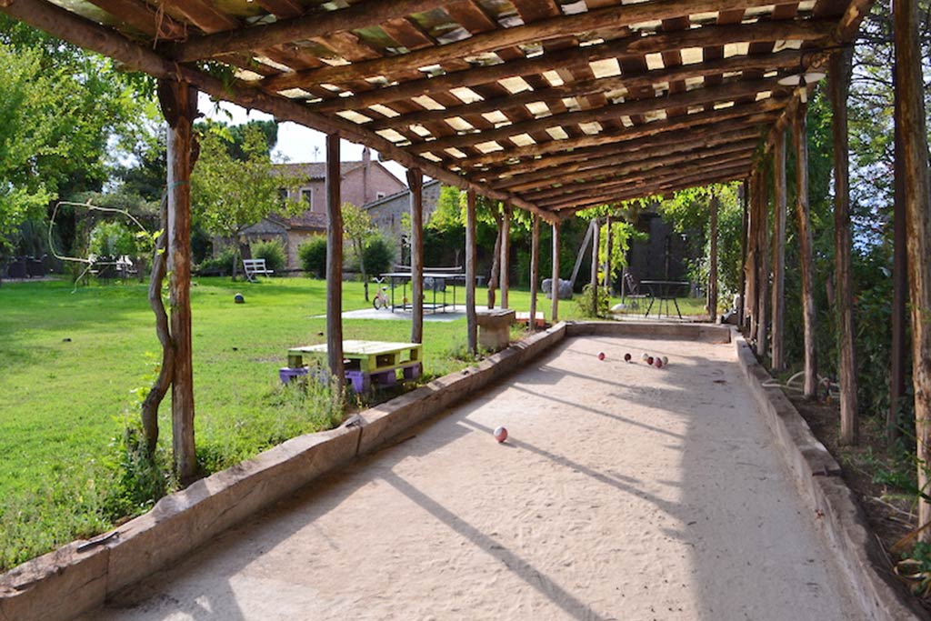 Agriturismo Borgo Santa Maria per famiglie vicino Orvieto, bocce