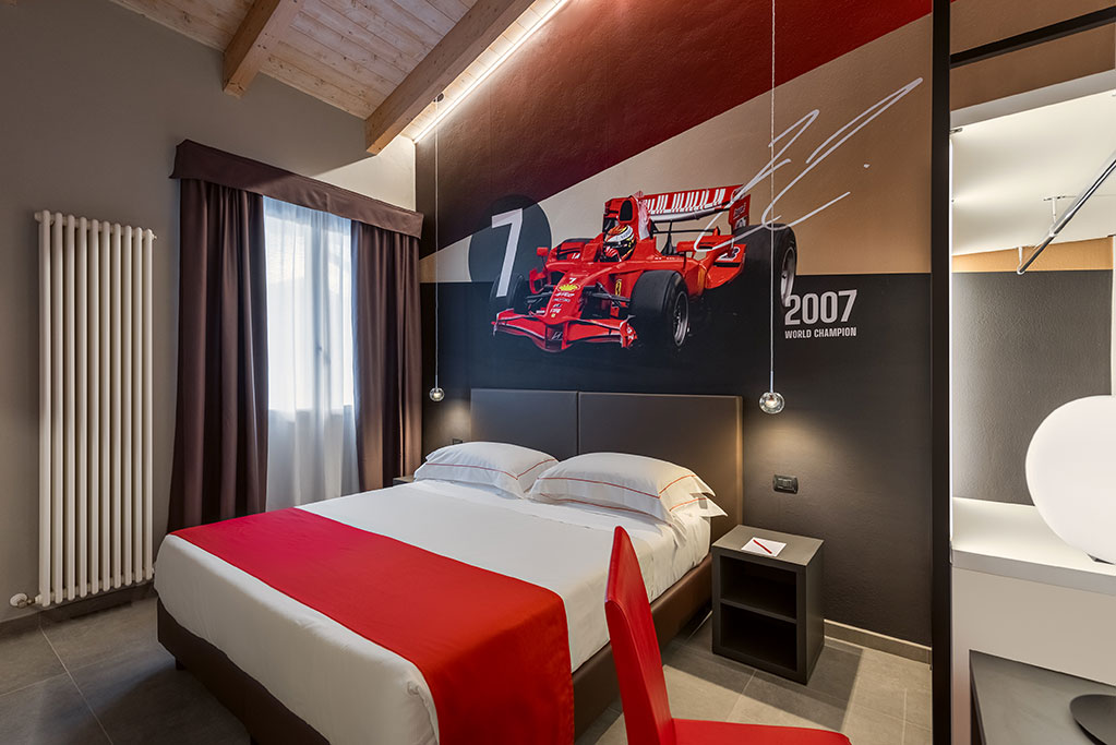 Hotel a tema Ferrari a Maranello, Maranello Village, camera a tema