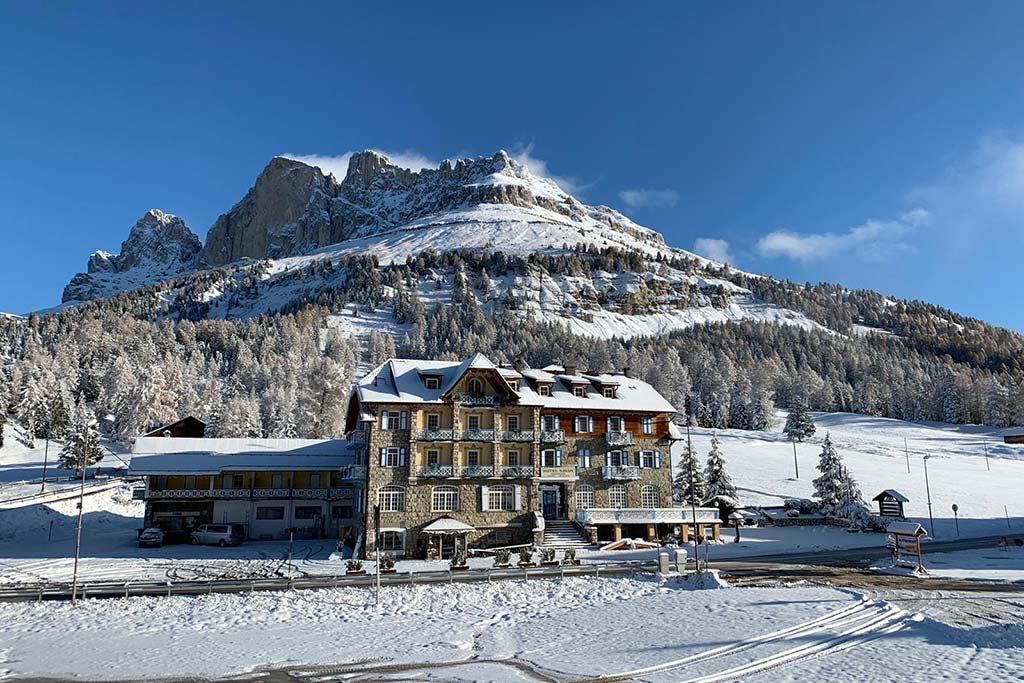 Family Hotel Savoy, Val di Fassa, vista d'inverno