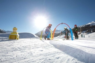 Valtellina sulla neve con bambini