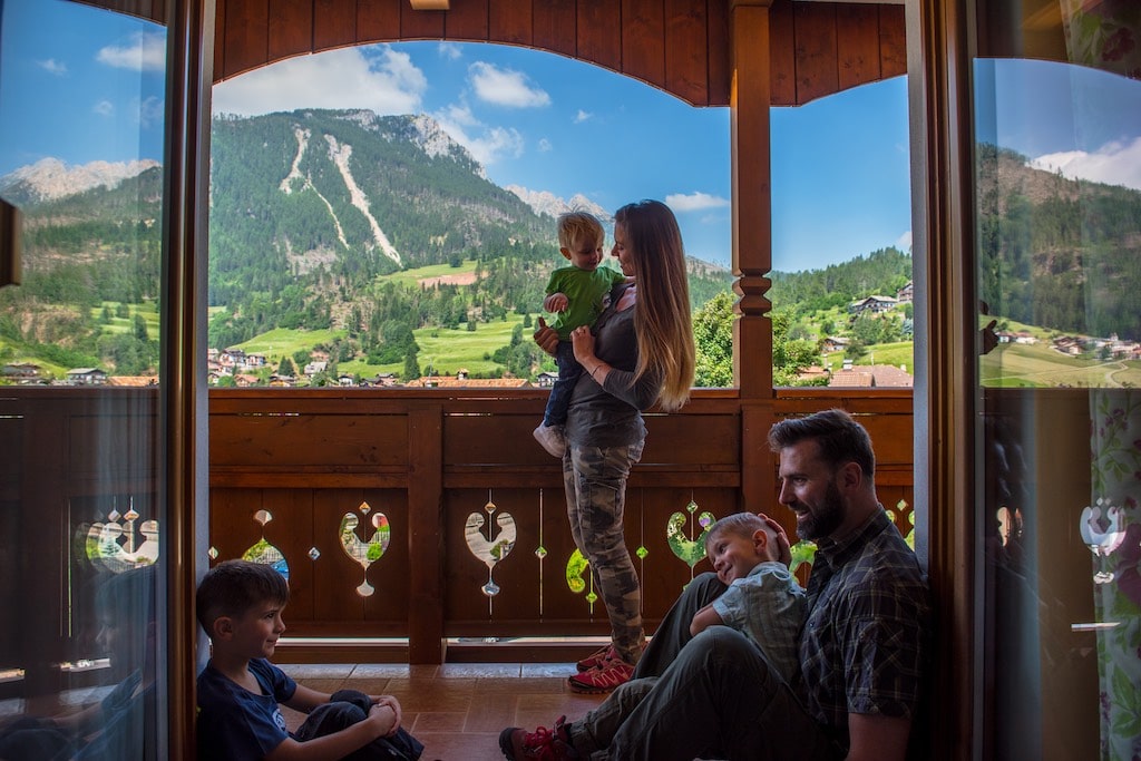 Resort Dolce Casa Family & SPA a Moena in Val di Fassa, panorama unico