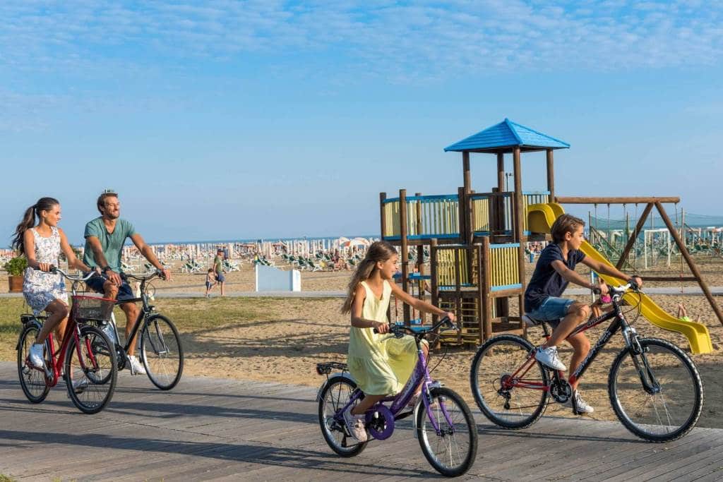 Spiaggia di Bibione in bici