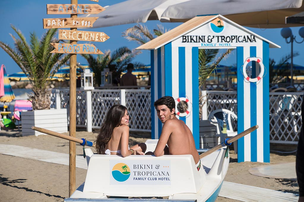 Family Club Hotel Bikini Tropicana al Lido di Savio, spiaggia