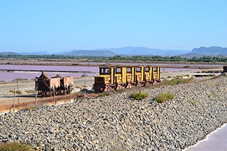 Cammino di Santa Barbara con bambini, trenino miniera