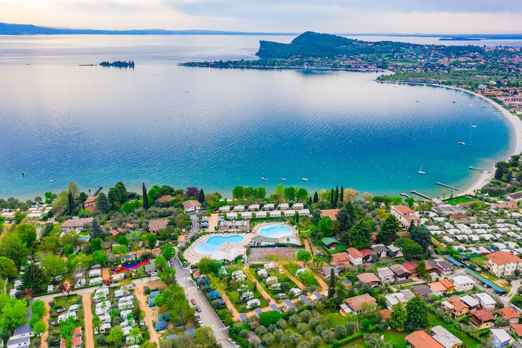 Lago di Garda Camping Europa Silvella per bambini, panoramica