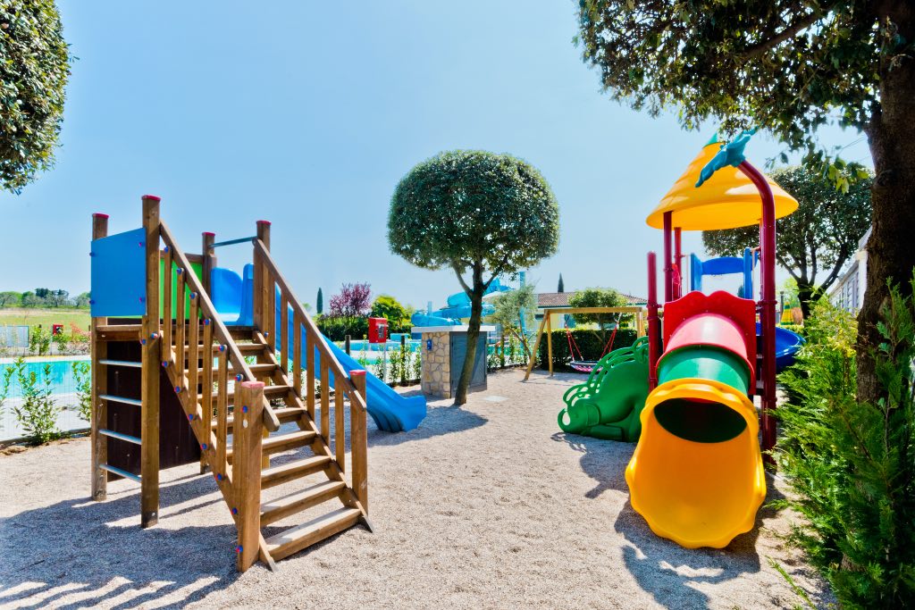 Lago di Garda Camping le Palme per bambini, parco giochi