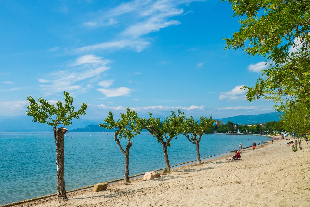 Camping Spiaggia D’Oro per bambini sul Lago di Garda, alloggi, spiaggia