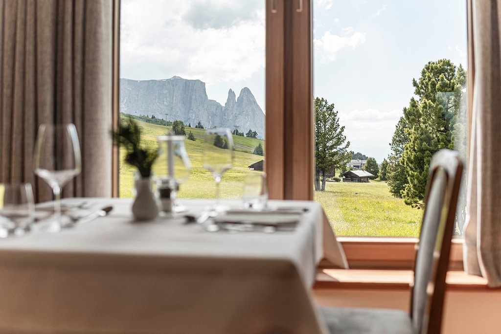 Hotel Seger Dellai sull'Alpe di Siusi, la vista