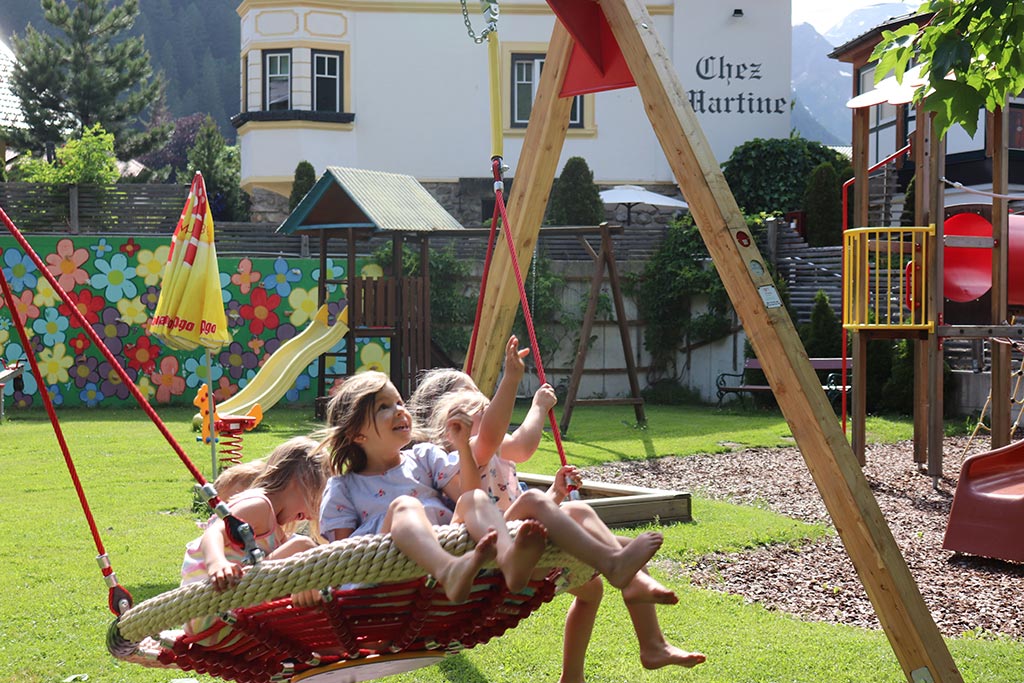 Hotel per bambini in Carinzia a Mallnitz, Hotel Eggerhof, parco giochi