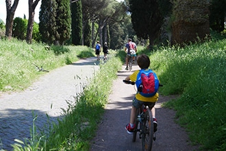 Appia Antica in bici con i bambini, il percorso