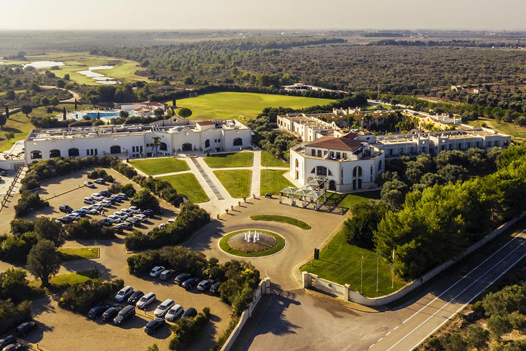 Acaya Golf Resort & SPA per bambini vicino Lecce, panoramica