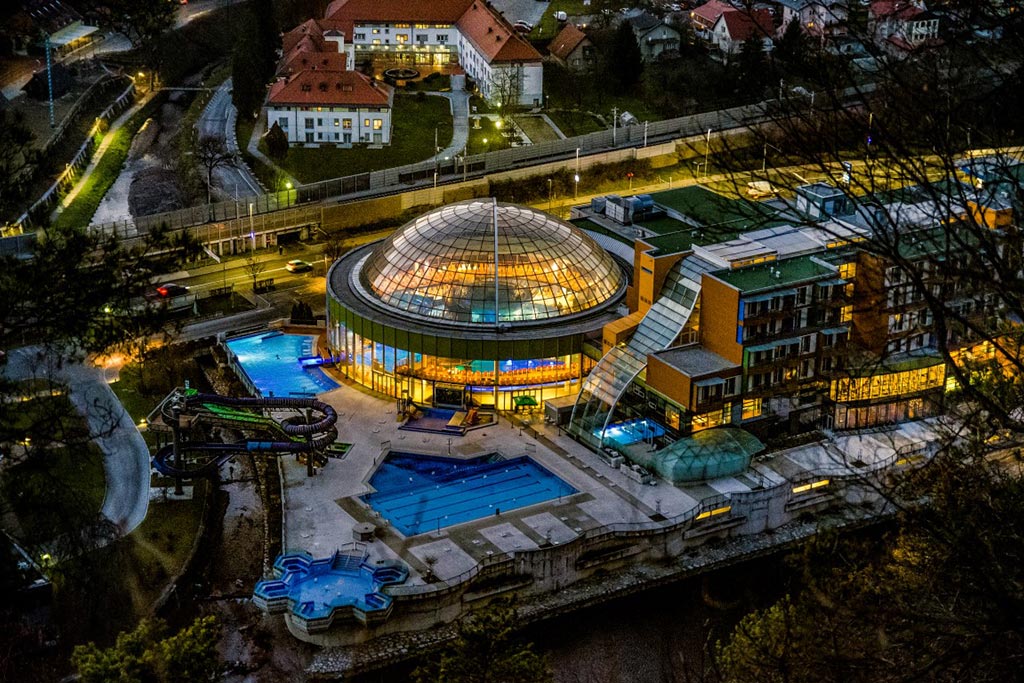 Hotel termale per famiglie in Slovenia, Hotel Thermana Park Laško, panoramica