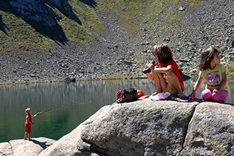 Alpe Cermis con i bambini in estate, laghi