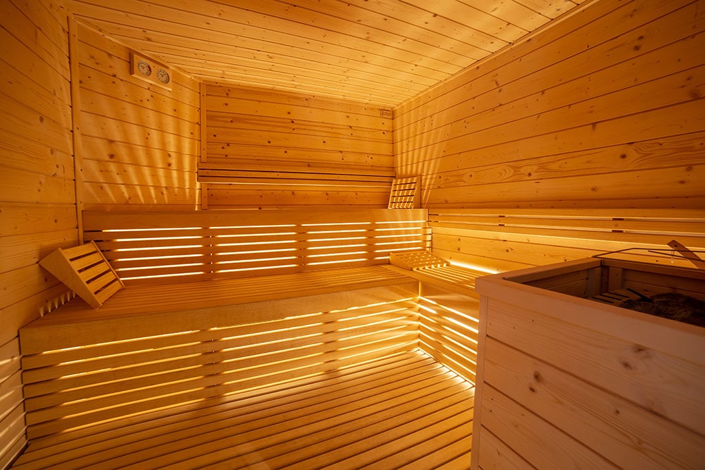Caminetto Mountain Resort per bambini a Lavarone, sauna