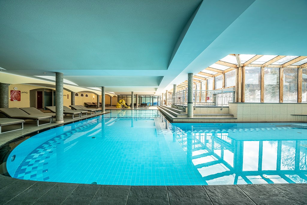Dolomiten Residenz Sporthotel Sillian in Tirolo per bambini, piscina al coperto