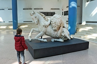 Musei Capitolini, il Leone che Azzanna il Cavallo