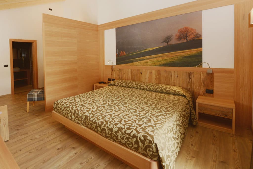 Hotel Alpino, per bambini in Val di Fiemme, camera