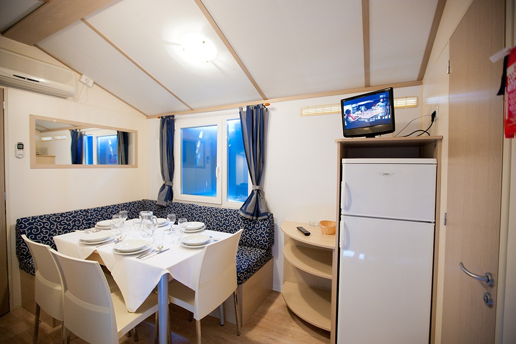 Camping Blu Fantasy, campeggio per bambini a Senigallia, casa mobile, soggiorno