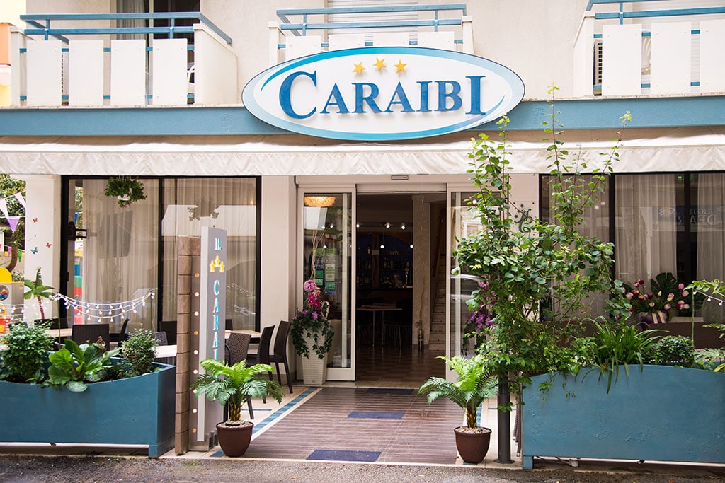 Family Hotel Caraibi a Rivazzurra di Rimini, esterno