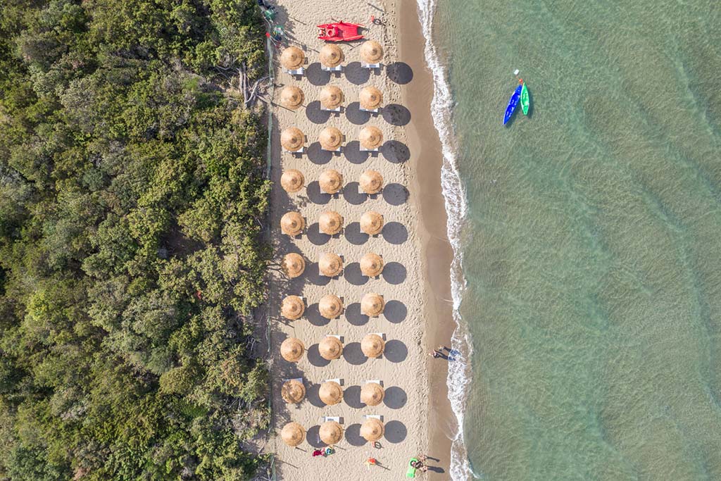 Camping Village Oasi per bambini in Maremma Toscana, spiaggia