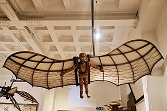 Mostra Museo di Leonardo da Vinci a Roma, il volo
