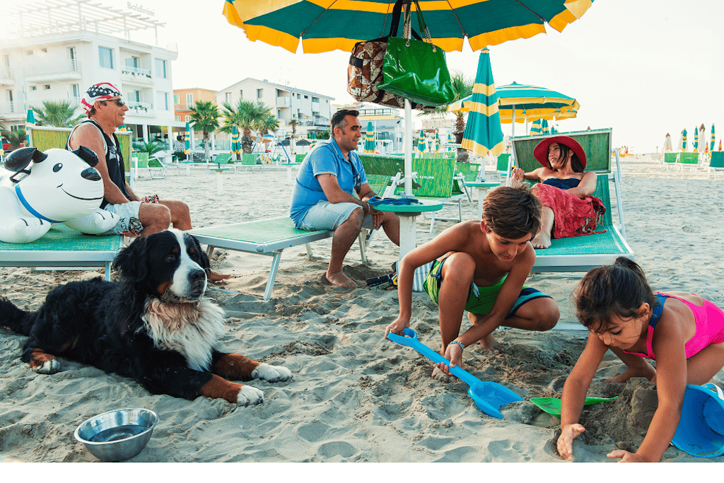 Family Hotel Mexico a Torre Pedrera vicino Rimini, spiaggia per cani