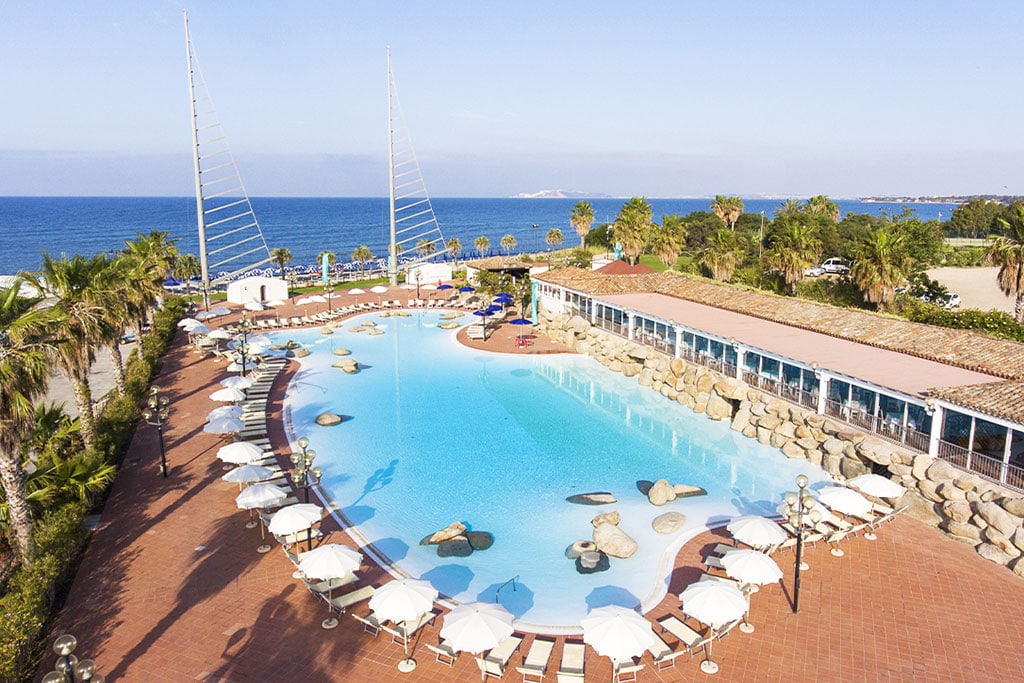 Sighientu Resort Thalasso & Spa per bambini in sud Sardegna, piscina panoramica