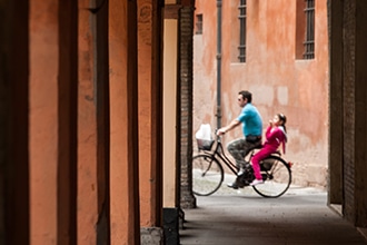 A passeggio in bici per Modena