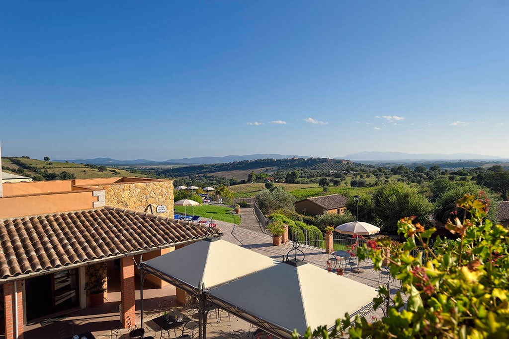 Borgo Magliano Garden Resort per bambini in Maremma Toscana, vista sulla campagna