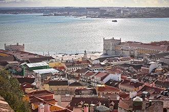 Vista panoramica di Lisbona