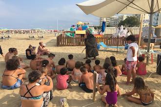 La spiaggia di Rimini per bambini: Rivazzurra