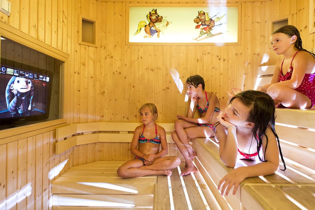 Fabilia Family Hotel Augustus Wellness & Spa, Montegrotto Terme, sauna bambini