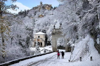 Sacro Monte di Varese con la neve