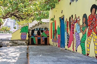 Murales a Nassau nelle Bahamas