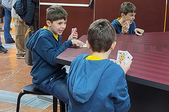 Museo delle Illusioni di Roma con bambini, tavolo dei cloni