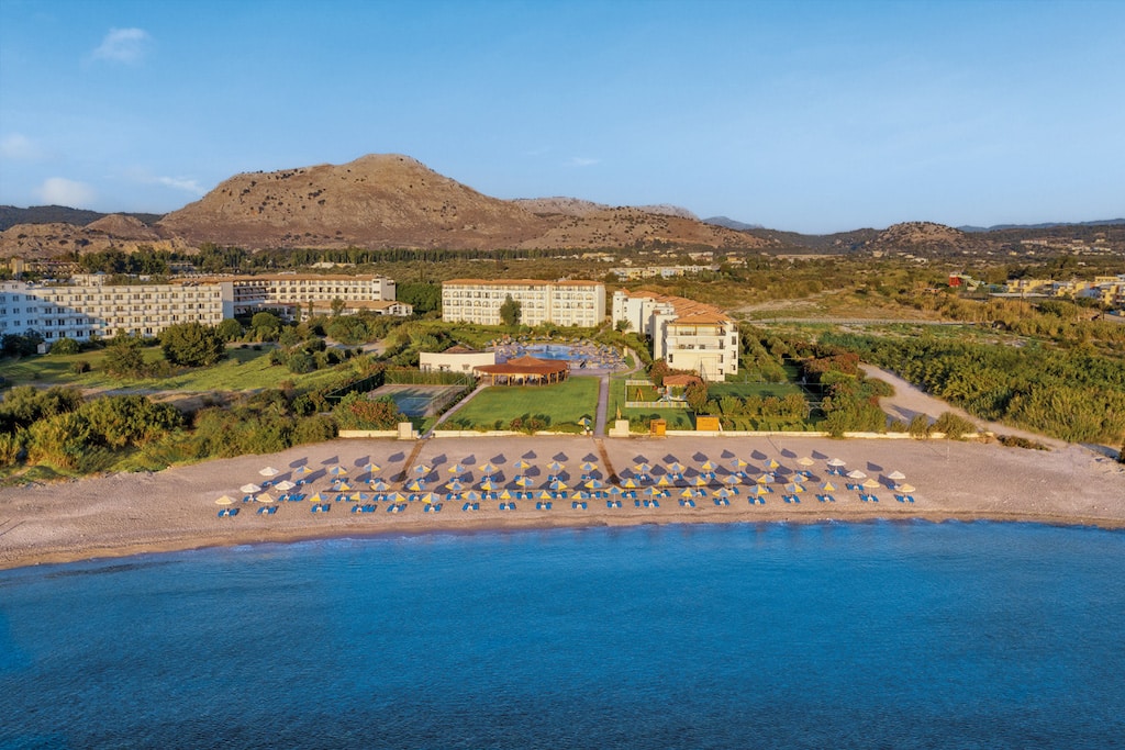 Veraclub Myrina Beach villaggio a Rodi in Grecia, panoramica frontemare