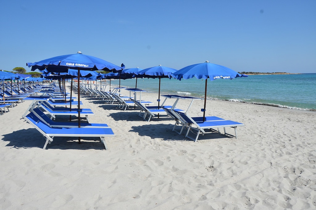 Veraclub Cala Ginepro Resort & Spa a Orosei in Sardegna, spiaggia attrezzata