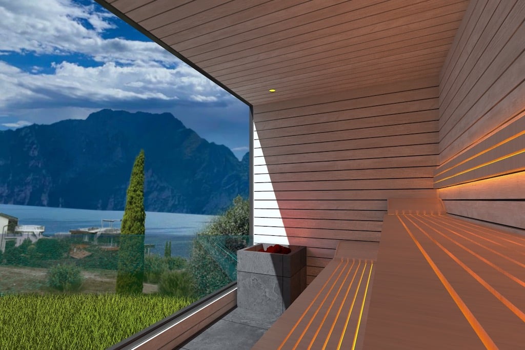 Family Hotel Gardea SoulFamily Resort torbole, render sauna panoramica