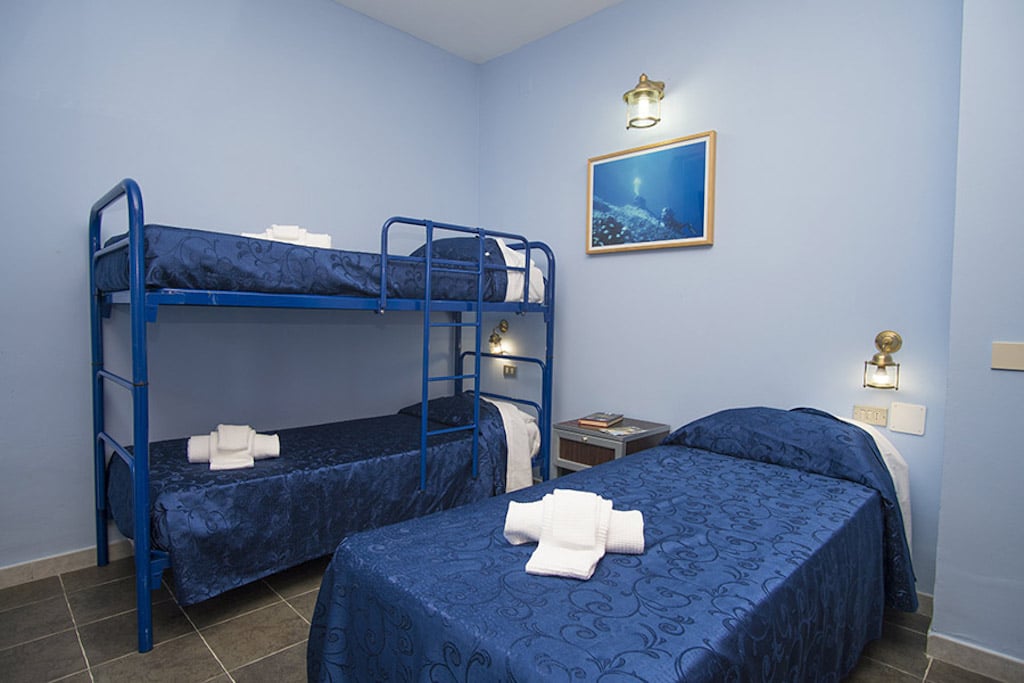 Villaggio e Resort Blue Marine a Marina di Camerota in Cilento, alloggio camera bimbi