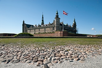 Il Castello di Kronborg dalla spiaggia