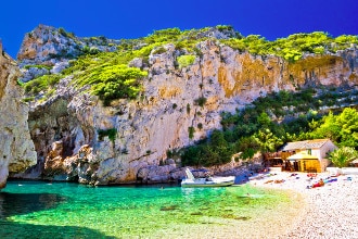 Isola Vis, Croazia, spiaggia Stinva, tour organizzati genitori single