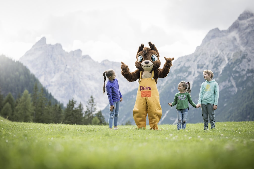 Family Resort Rainer per bambini in Val Pusteria, mascotte