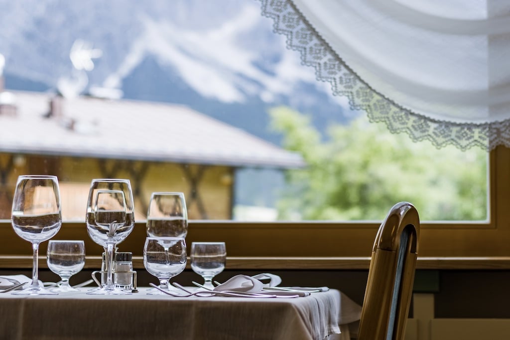Hotel Villa Argentina a Cortina d'Ampezzo, ristorante