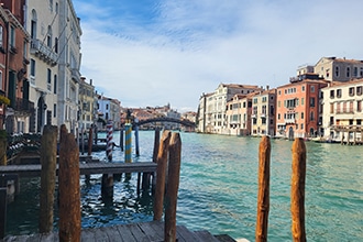 Peggy Guggenheim Collection di Venezia, vista sul Canal Grande