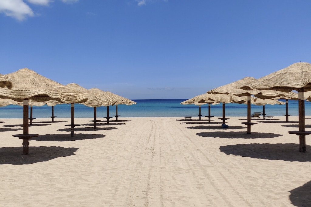 Aqua Green Resort a Noto in Sicilia, spiaggia attrezzata