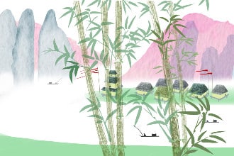 illustrazione Emanuela Bussolati per il testo Zuhan Chi