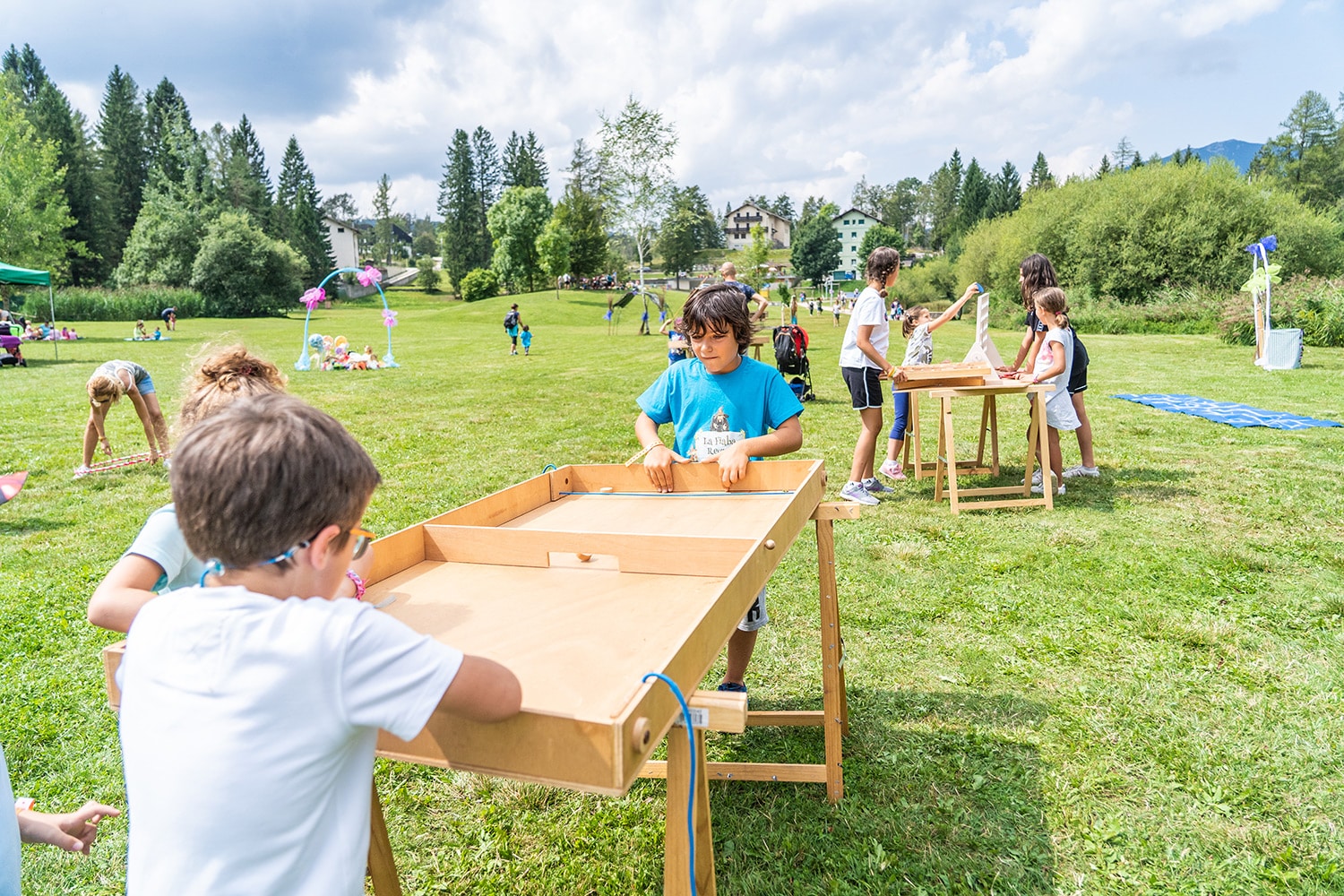 Giochi al Parco Palù a Lavarone in Alpe Cimbra